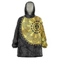 Eritrea African Tribal Mix Paisley Pattern Kid Wearable Blanket Hoodie Chest Arm Tattoo