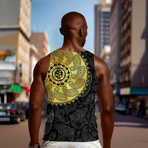 Eritrea African Tribal Mix Paisley Pattern Men Tank Top Chest Arm Tattoo