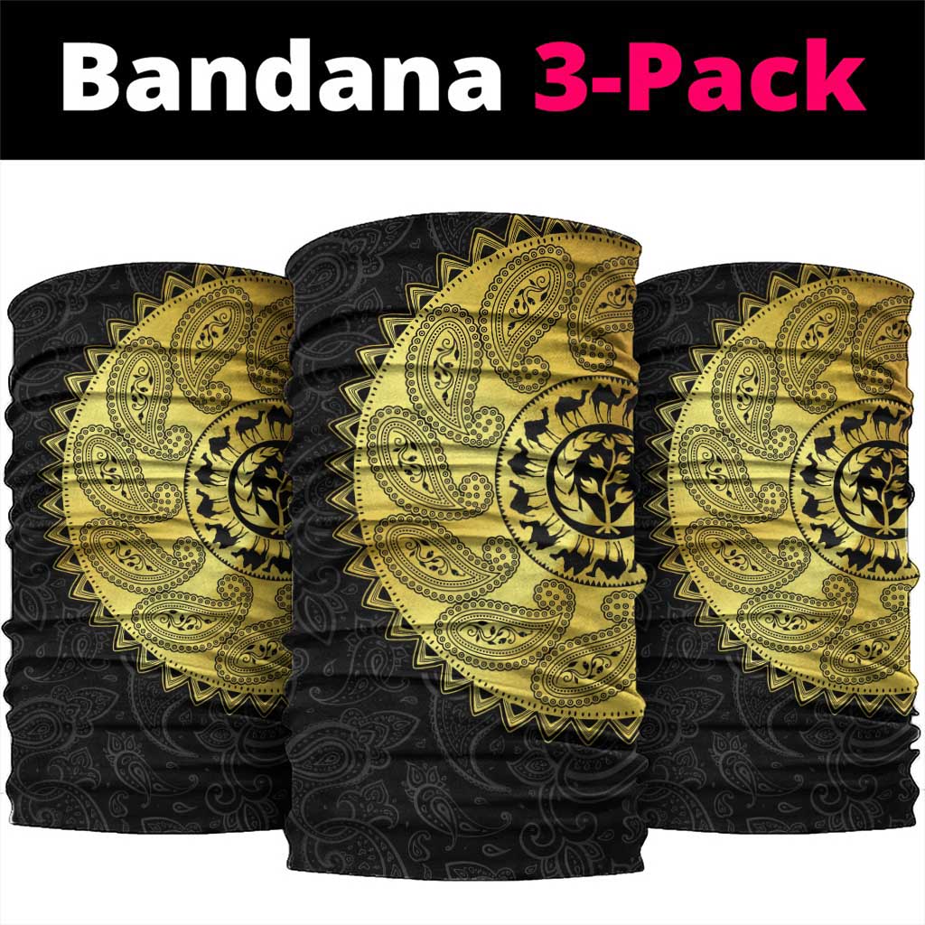 Eritrea African Tribal Mix Paisley Pattern Neck Gaiter Chest Arm Tattoo - African Pride