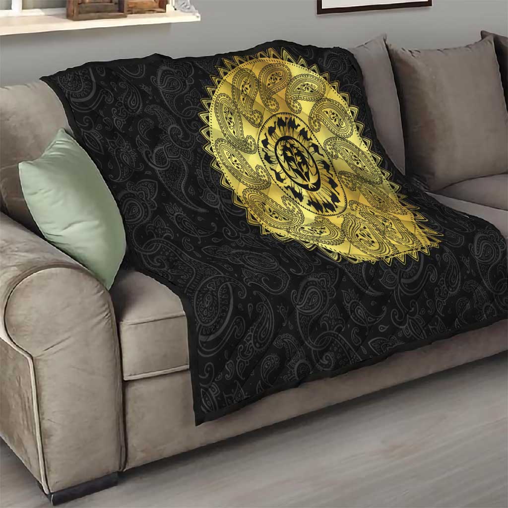 Eritrea African Tribal Mix Paisley Pattern Quilt Chest Arm Tattoo