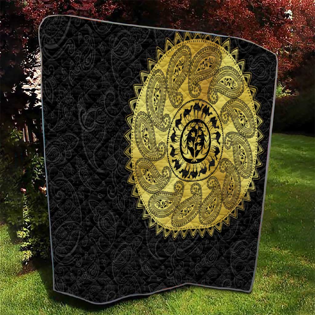 Eritrea African Tribal Mix Paisley Pattern Quilt Chest Arm Tattoo