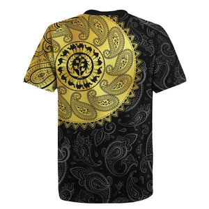 Eritrea African Tribal Mix Paisley Pattern Rugby Jersey Chest Arm Tattoo