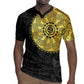 Eritrea African Tribal Mix Paisley Pattern Rugby Jersey Chest Arm Tattoo
