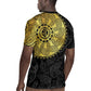 Eritrea African Tribal Mix Paisley Pattern Rugby Jersey Chest Arm Tattoo