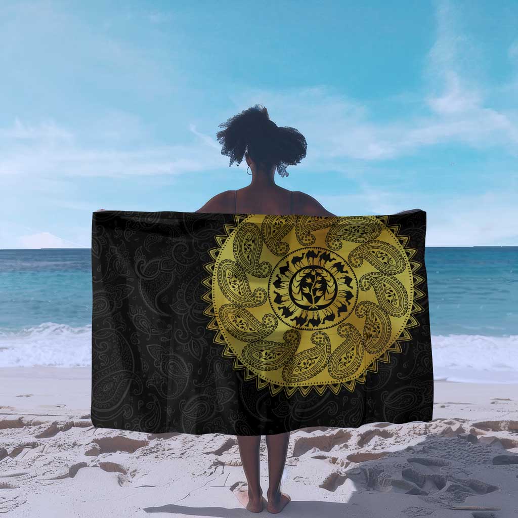 Eritrea African Tribal Mix Paisley Pattern Sarong Chest Arm Tattoo