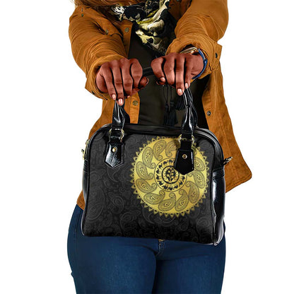 Eritrea African Tribal Mix Paisley Pattern Shoulder Handbag Chest Arm Tattoo