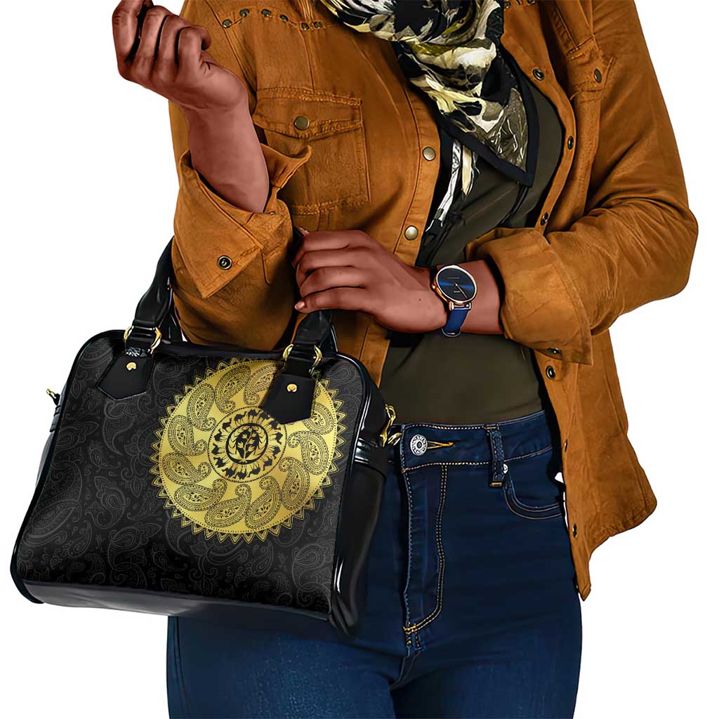 Eritrea African Tribal Mix Paisley Pattern Shoulder Handbag Chest Arm Tattoo