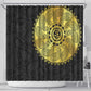 Eritrea African Tribal Mix Paisley Pattern Shower Curtain Chest Arm Tattoo