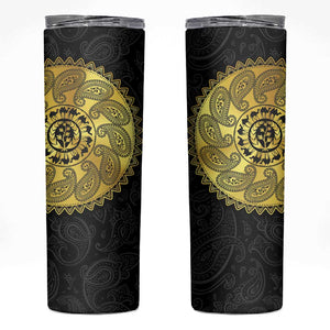 Eritrea African Tribal Mix Paisley Pattern Skinny Tumbler Chest Arm Tattoo