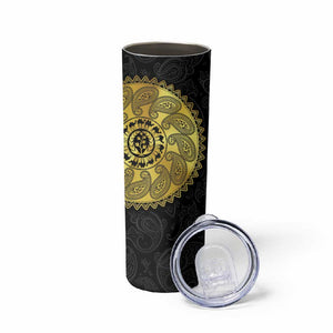 Eritrea African Tribal Mix Paisley Pattern Skinny Tumbler Chest Arm Tattoo
