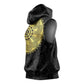 Eritrea African Tribal Mix Paisley Pattern Sleeveless Hoodie Chest Arm Tattoo - African Pride