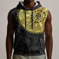 Eritrea African Tribal Mix Paisley Pattern Sleeveless Hoodie Chest Arm Tattoo - African Pride