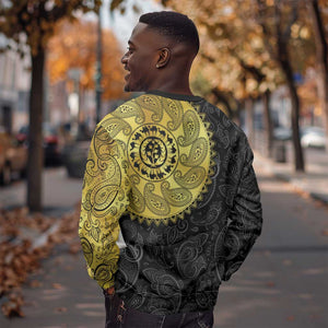 Eritrea African Tribal Mix Paisley Pattern Sweatshirt Chest Arm Tattoo