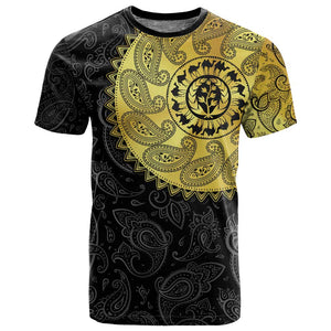 Eritrea African Tribal Mix Paisley Pattern T shirt Chest Arm Tattoo