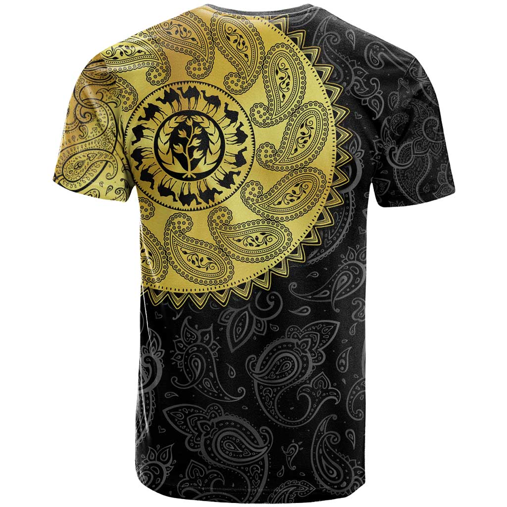 Eritrea African Tribal Mix Paisley Pattern T shirt Chest Arm Tattoo