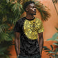 Eritrea African Tribal Mix Paisley Pattern T shirt Chest Arm Tattoo