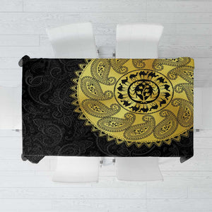 Eritrea African Tribal Mix Paisley Pattern Tablecloth Chest Arm Tattoo