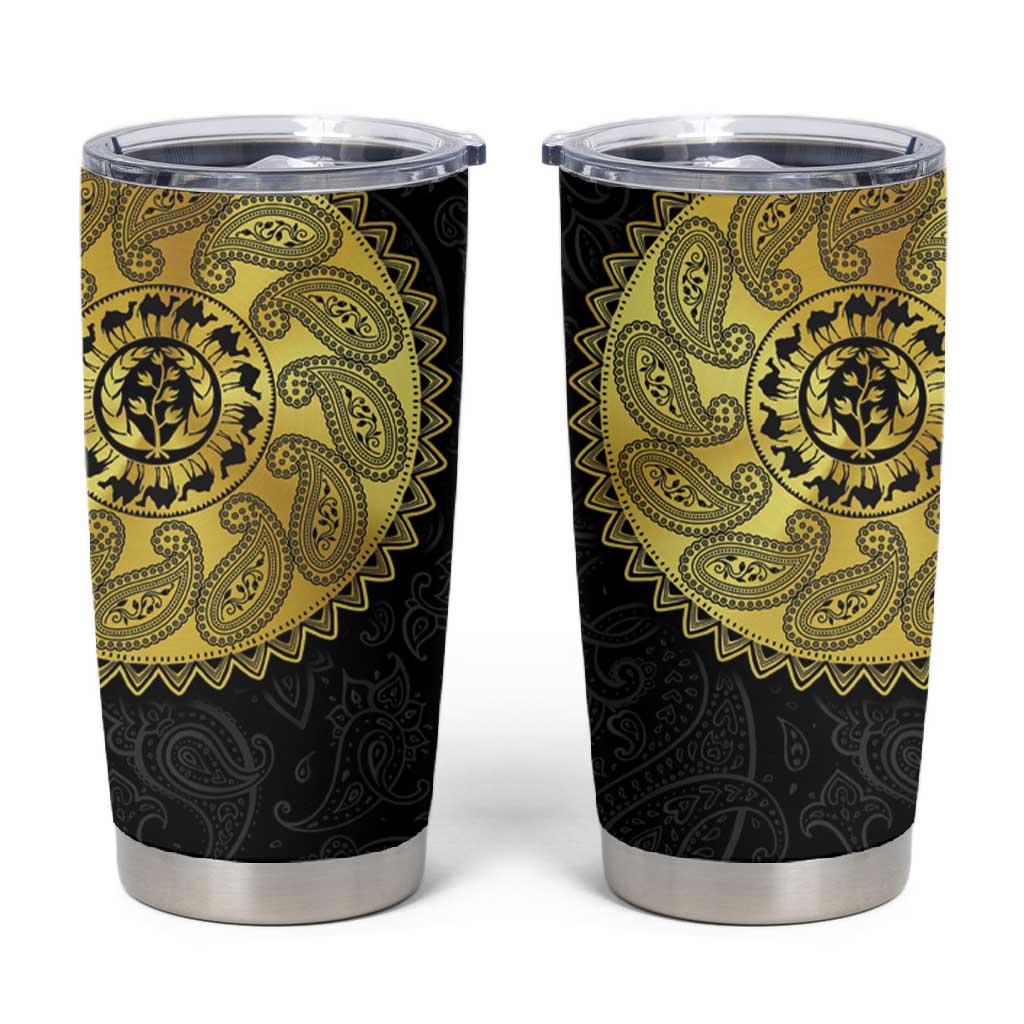 Eritrea African Tribal Mix Paisley Pattern Tumbler Cup Chest Arm Tattoo