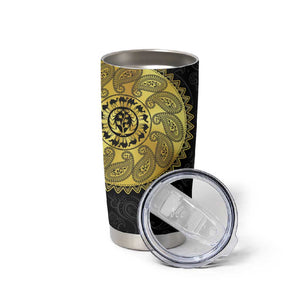 Eritrea African Tribal Mix Paisley Pattern Tumbler Cup Chest Arm Tattoo