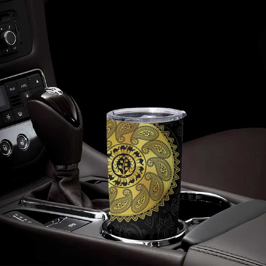 Eritrea African Tribal Mix Paisley Pattern Tumbler Cup Chest Arm Tattoo