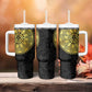 Eritrea African Tribal Mix Paisley Pattern Tumbler With Handle Chest Arm Tattoo
