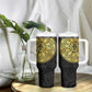 Eritrea African Tribal Mix Paisley Pattern Tumbler With Handle Chest Arm Tattoo