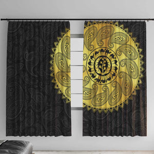Eritrea African Tribal Mix Paisley Pattern Window Curtain Chest Arm Tattoo