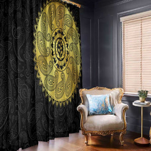 Eritrea African Tribal Mix Paisley Pattern Window Curtain Chest Arm Tattoo