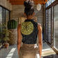 Eritrea African Tribal Mix Paisley Pattern Women Sleeveless Polo Shirt Chest Arm Tattoo