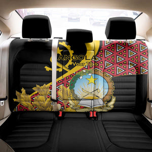 Personalized República de Angola Back Car Seat Cover Coat Of Arms With Map