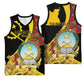 Personalized República de Angola Basketball Jersey Coat Of Arms With Map - African Pride