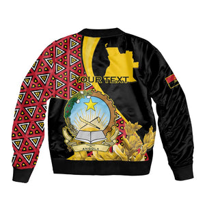 Personalized República de Angola Bomber Jacket Coat Of Arms With Map