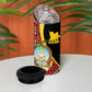 Personalized República de Angola 4 in 1 Can Cooler Tumbler Coat Of Arms With Map