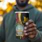 Personalized República de Angola 4 in 1 Can Cooler Tumbler Coat Of Arms With Map