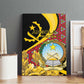 Personalized República de Angola Canvas Wall Art Coat Of Arms With Map