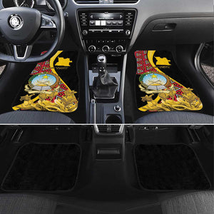 Personalized República de Angola Car Mats Coat Of Arms With Map