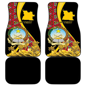 Personalized República de Angola Car Mats Coat Of Arms With Map