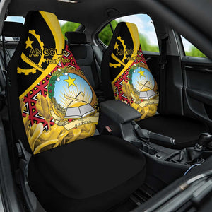 Personalized República de Angola Car Seat Cover Coat Of Arms With Map