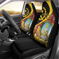 Personalized República de Angola Car Seat Cover Coat Of Arms With Map