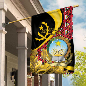Personalized República de Angola Garden Flag Coat Of Arms With Map