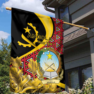 Personalized República de Angola Garden Flag Coat Of Arms With Map