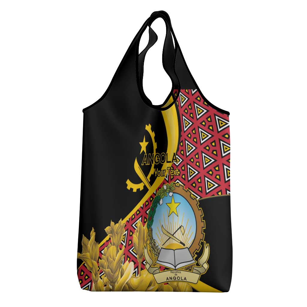 Personalized República de Angola Grocery Bag Coat Of Arms With Map