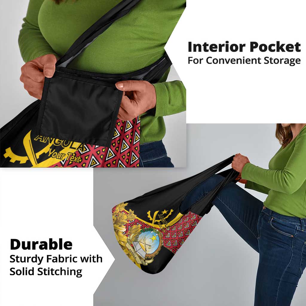 Personalized República de Angola Grocery Bag Coat Of Arms With Map