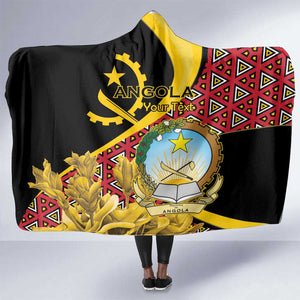 Personalized República de Angola Hooded Blanket Coat Of Arms With Map