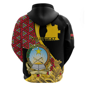 Personalized República de Angola Hoodie Coat Of Arms With Map