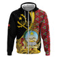 Personalized República de Angola Hoodie Coat Of Arms With Map