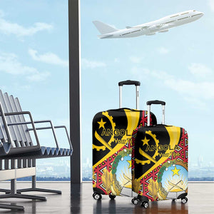 Personalized República de Angola Luggage Cover Coat Of Arms With Map