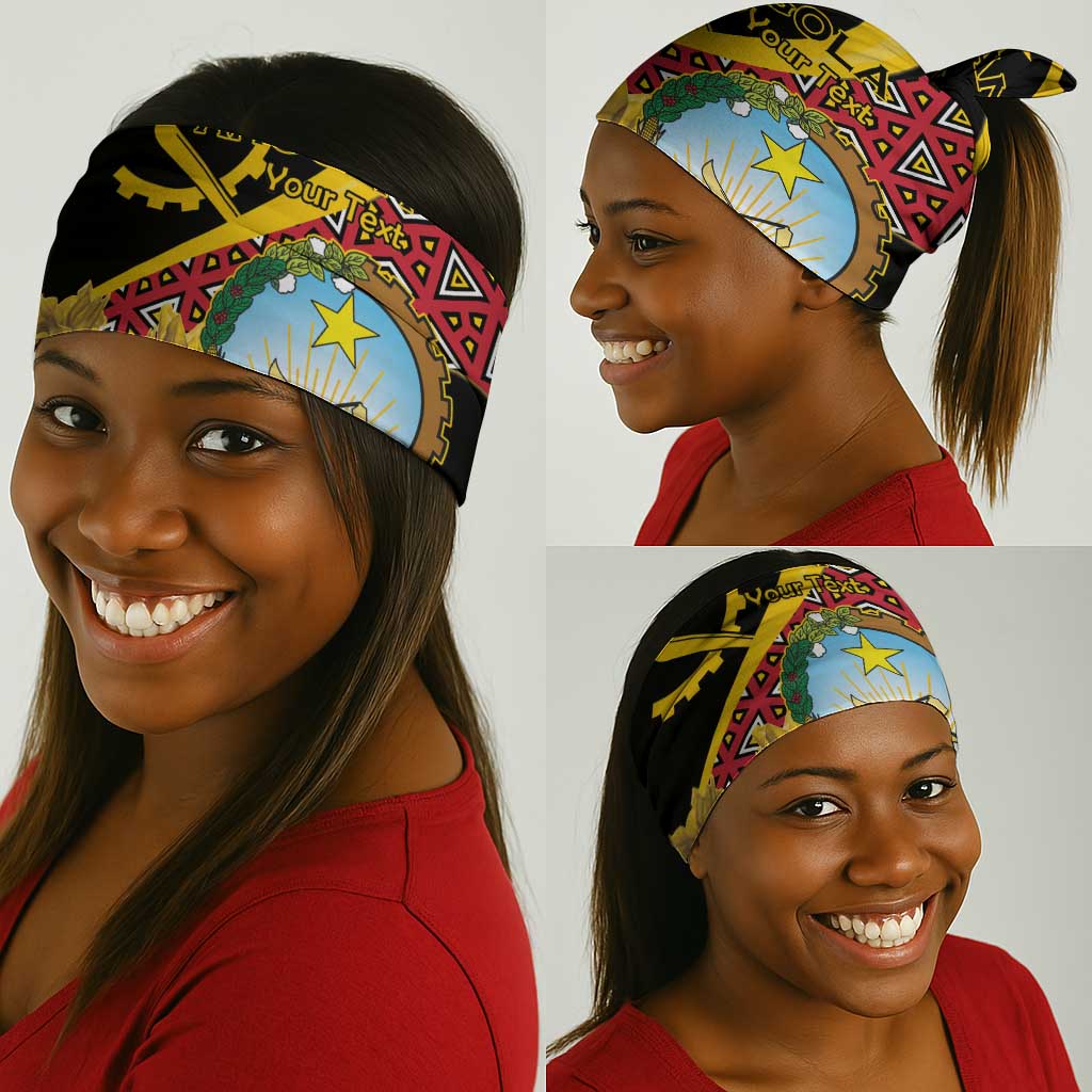Personalized República de Angola Neck Gaiter Coat Of Arms Map LT15