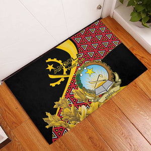 Personalized República de Angola Rubber Doormat Coat Of Arms With Map