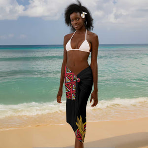 Personalized República de Angola Sarong Coat Of Arms With Map
